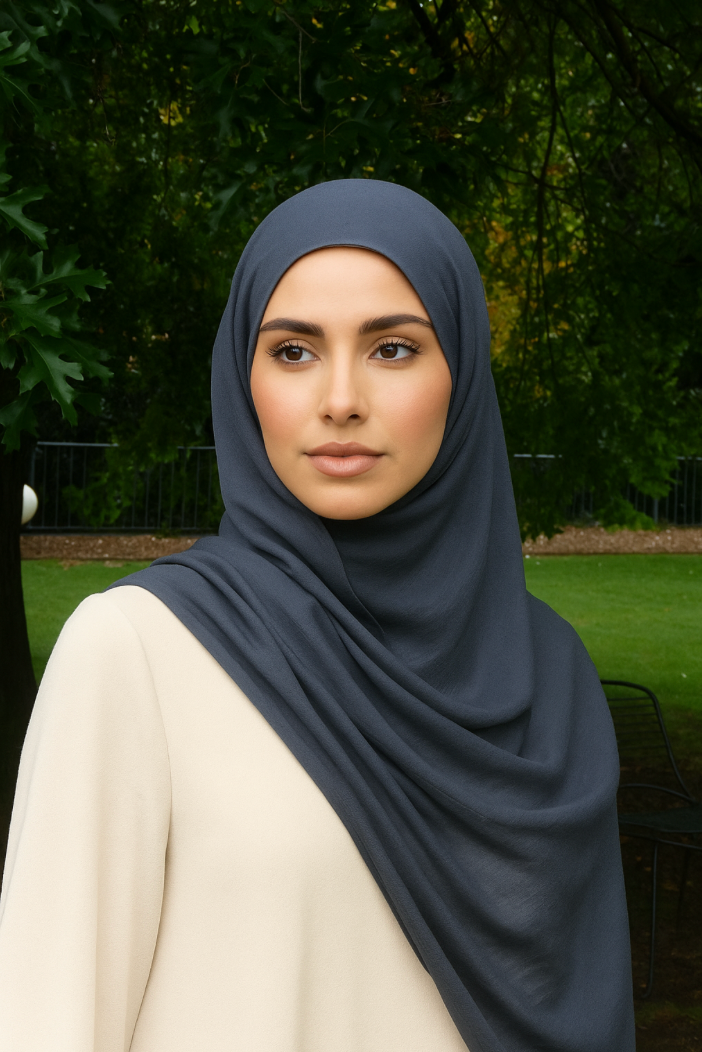 Misty Blue | Premium Modal Hijab set