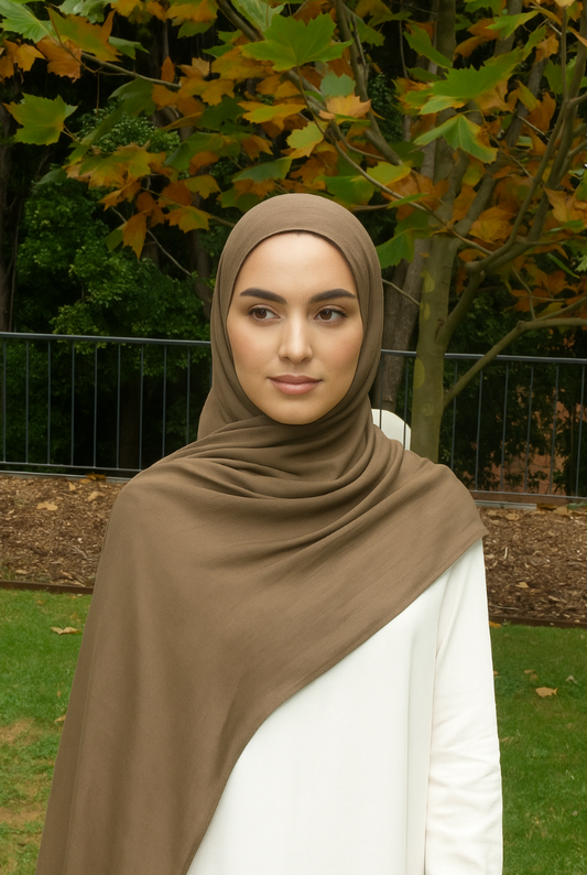 Khaki | Premium Modal Hijab set